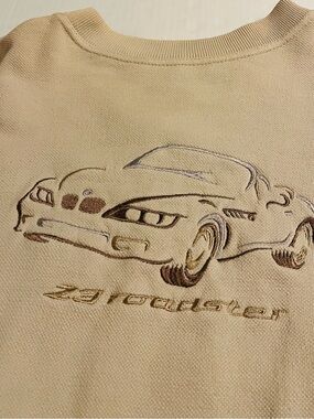 VINTAGE 1996 BMW Z3 Roadster Sports Car Embroidered OFFICIAL Sweatshirt 2XL Bond